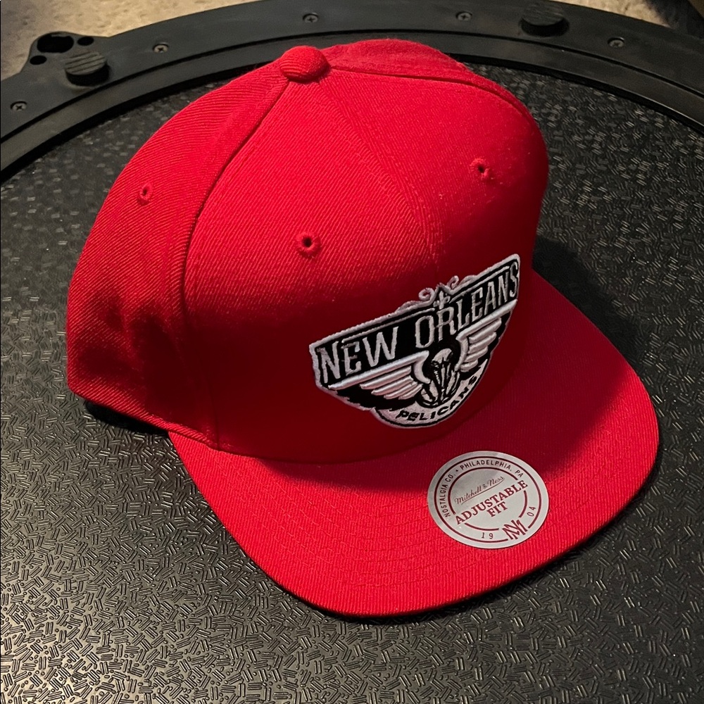 Red New Orleans Pelicans Snapback Cap